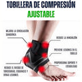 Tobillera de compresion ajustable