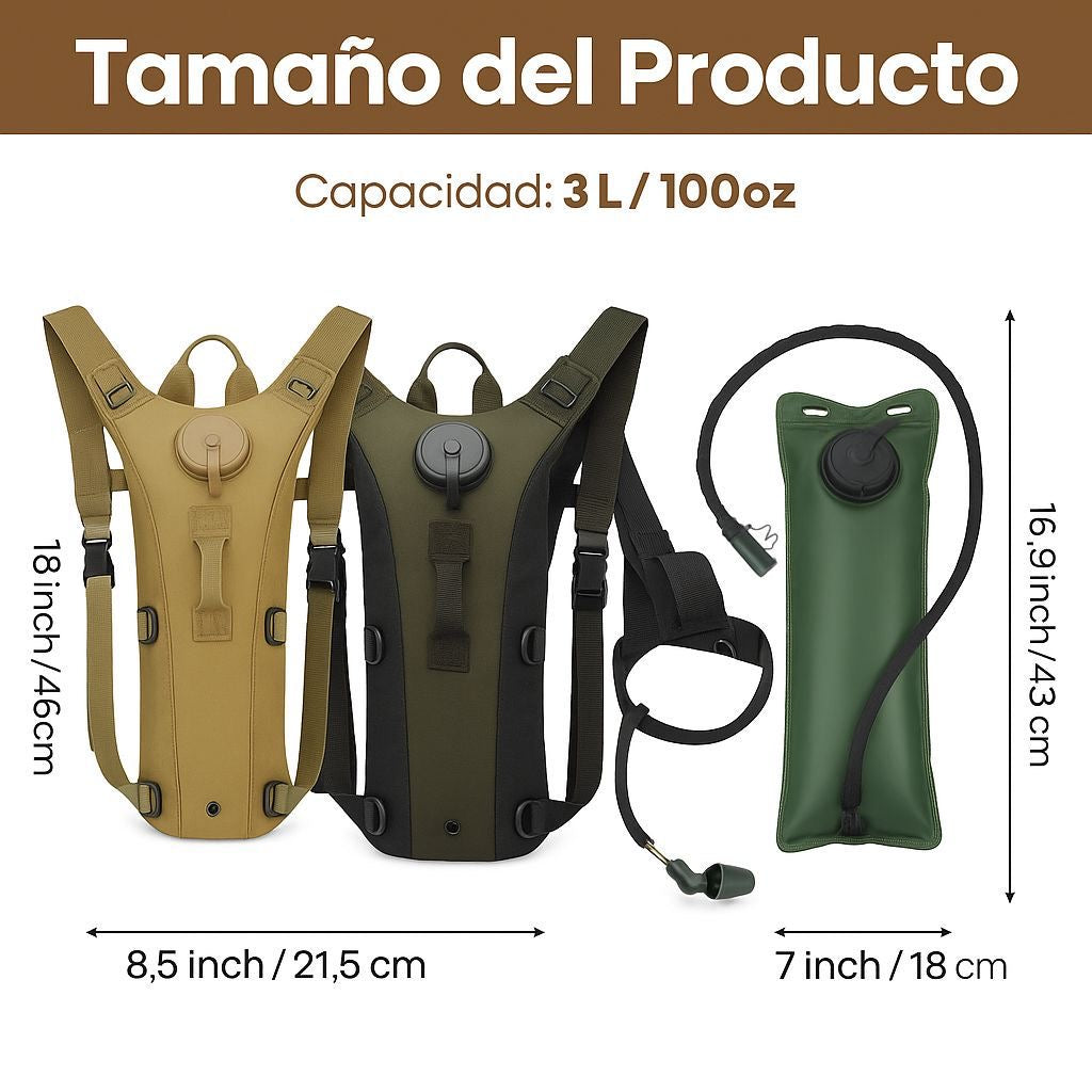 Mochila de hidratacion tactica