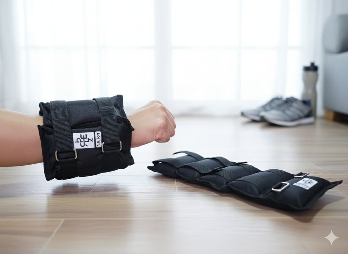 Muñequeras con peso entrenamiento