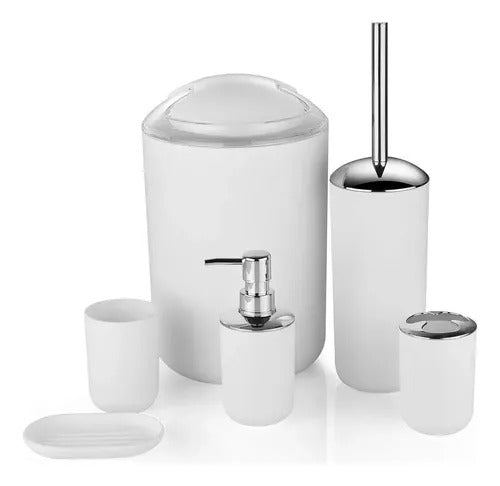 Organizador baño 6 accesorios caneca