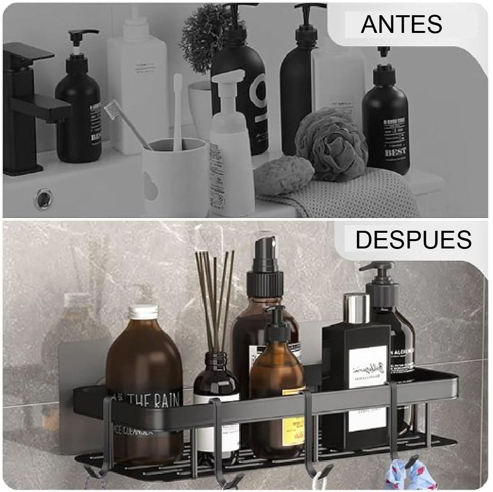 Organizador baño 6 accesorios caneca